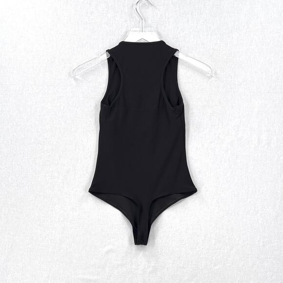 ALIX NYC Scoop Neck Tank Bodysuit XS Black Sleeveless Stretch Layering Capsule - Picture 2 of 16